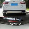 Car Tail Throat Covers Stainless Steel Dual Exhaust Pipe Cover Trim For Ford Mondeo/Fusion Sedan 2013- Accessories Steel