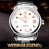 WEISIKAI 8015A Мужские часы Новые роскошные мужские часы высшего бренда с коробкой Водонепроницаемые светящиеся календари Автоматические мужские механические часы