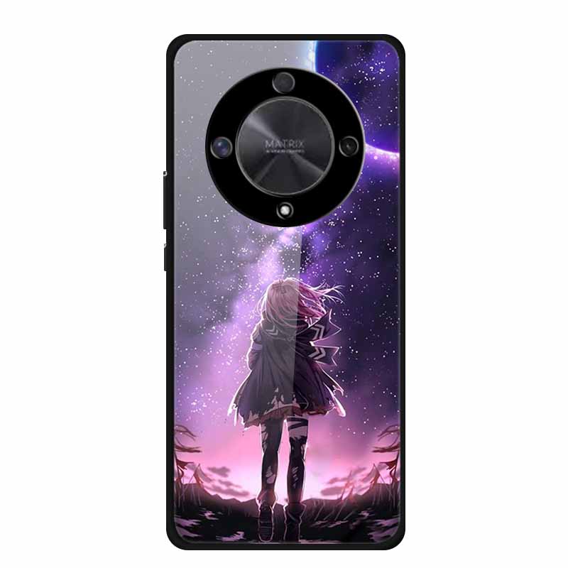 Чехол для Honor X9B X9A 5G Роскошный Закаленное Стекло Жесткая Задняя Крышка для Чехлов Телефона Honor X9A 5G Fundas Honor x 9B X9 B 5G X 9A X9 A