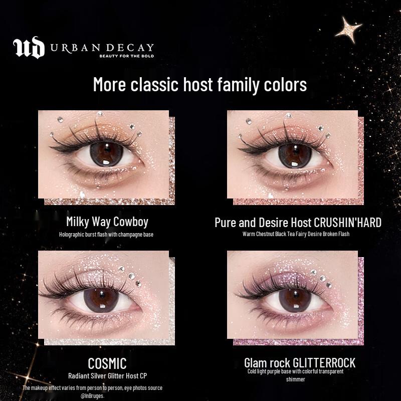 Urban Decay Одноцветные тени для век с глиттером Moondust