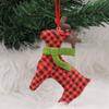 Christmas Tree Cute Elk Decorations Hanging Pendant Soft Pottery Deer Craft Ornament Xmas Ornaments for Home New Year
