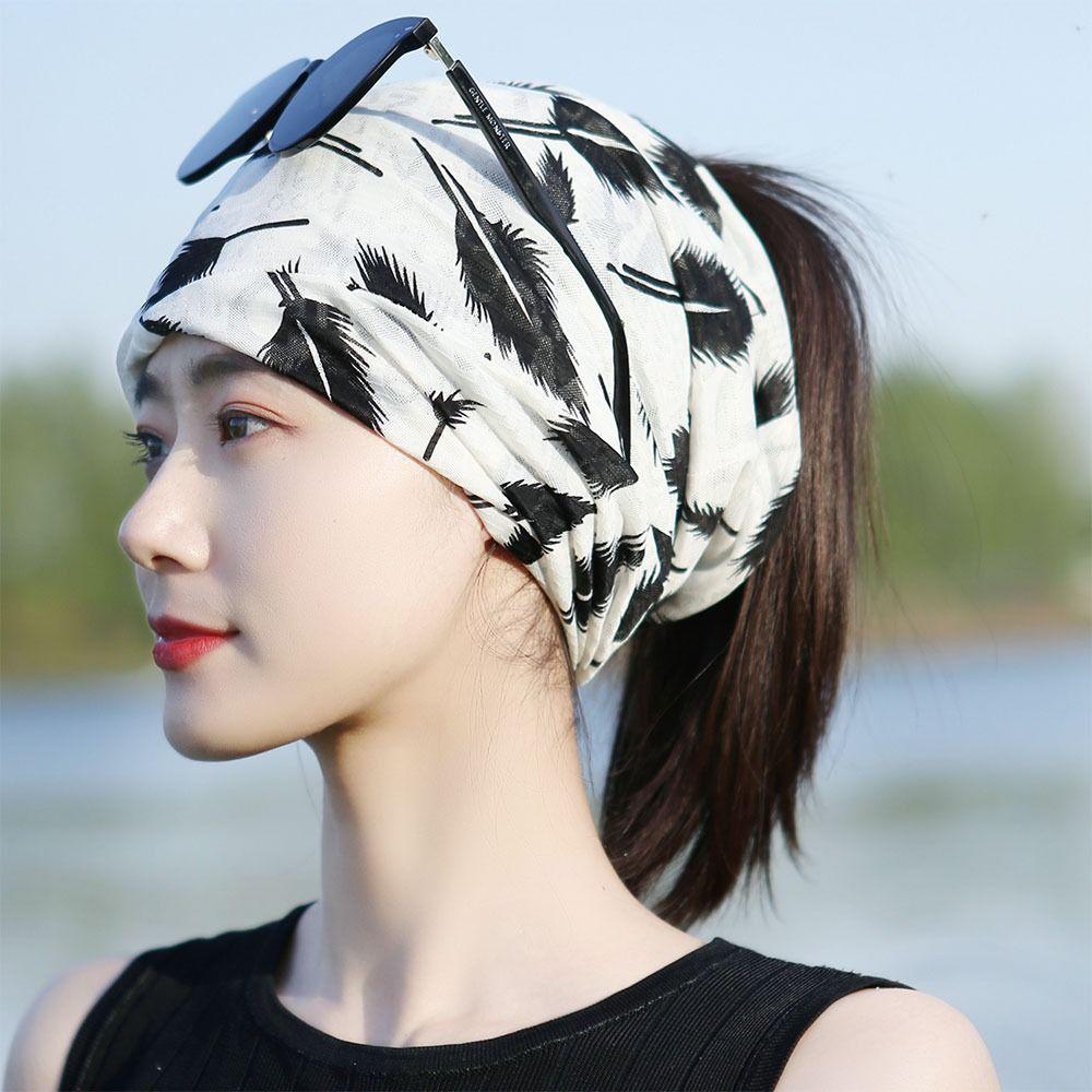 Ice Silk Baotou Hat Soft Hijab Cap Summer Turban Women