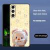Brand B-Butter Bear Cartoon Phone Case For Samsung Galaxy S26 S25 S24 S23 S22 S21 Plus Ultra Note20 Soft Black