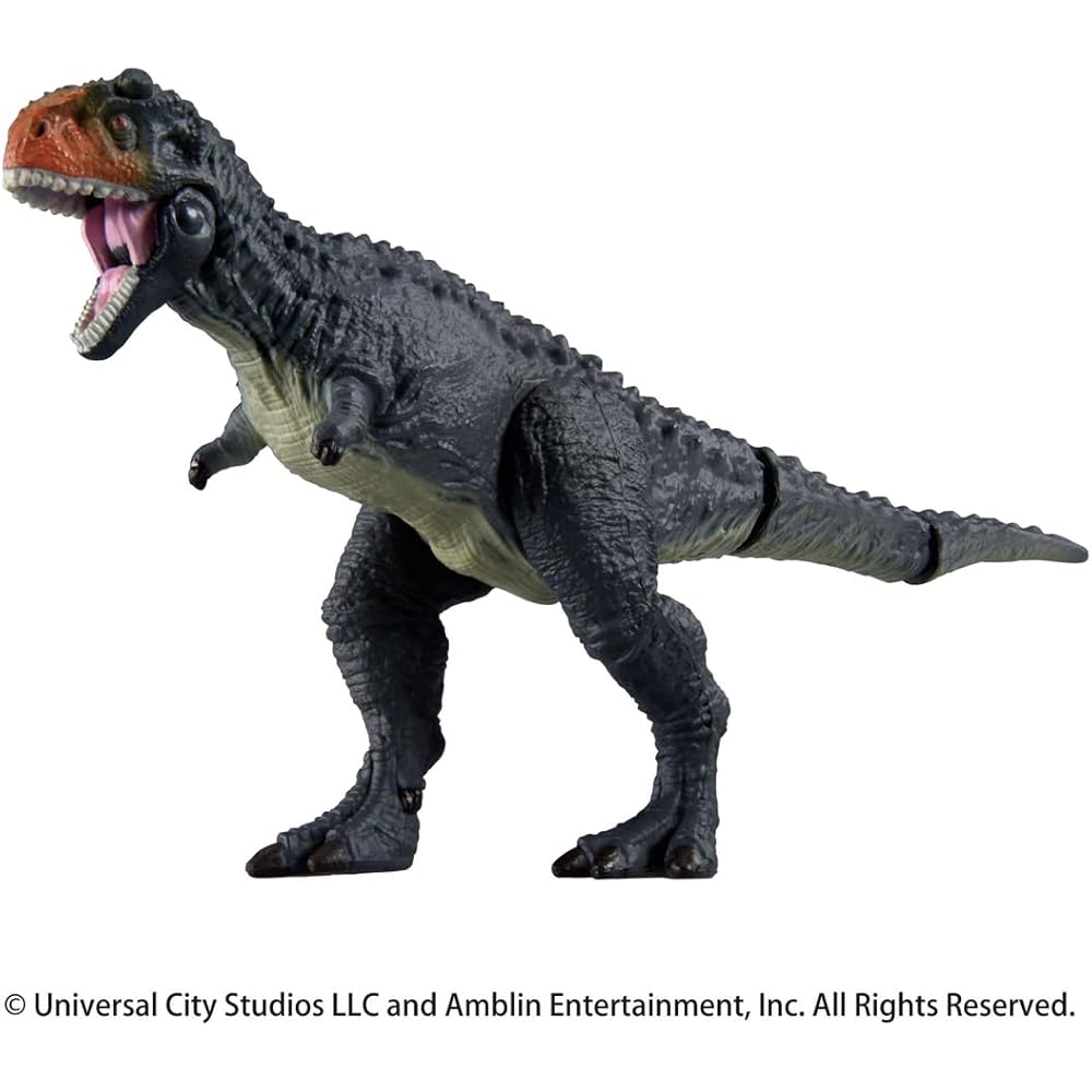 Takara Tomy Ania Jurassic World Carnotaurus Dinosaur Toy with Battle Card for Ages 3 and Up