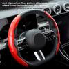 38CM Car Steering Wheel Cover For Tesla Non-Slip Carbon Fiber Auto Universal Steering Wheel Interior Decoration Accessories