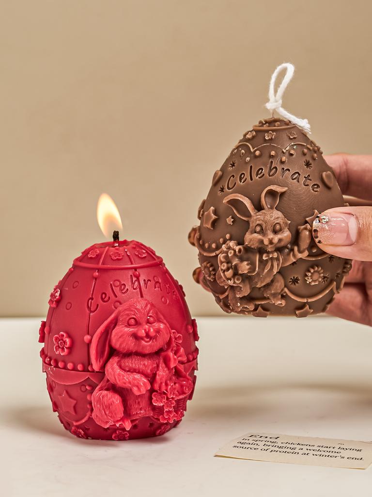 Сделай сам пасхальное яйцо кролика силиконовая форма для свечи 3D рельефный кролик мыло ручной работы гипс смоляные украшения поделки формы домашний декор подарки