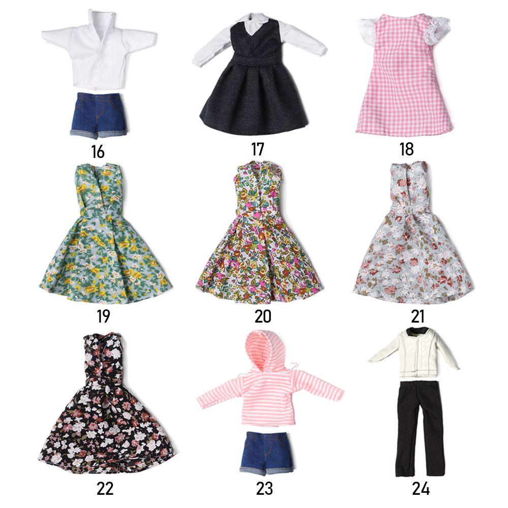 Toys Handmade Doll Accessories Tops Casual Skirts Navy Style Clothes Mini T-shirt Dressing Clothes