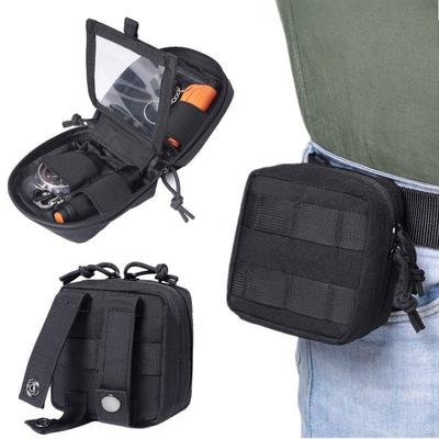 Тактический подсумок Molle Компактный административный подсумок Подсумки для инструментов EDC Универсальный подсумок на поясной ремень для улицы, охоты, кемпинга