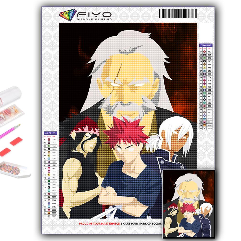 5D DIY Алмазная картина вышивка крестом аниме Shokugeki no Soma Алмазная вышивка мозаика настенное искусство украшение дома