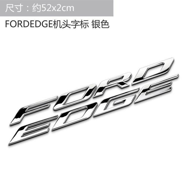 Логотип на капоте автомобиля Для нового Ford, передовой модифицированный логотип автомобиля, маркировка головки машины, наклейка с буквой FORDEDGE, наклейка на крышку головки автомобиля