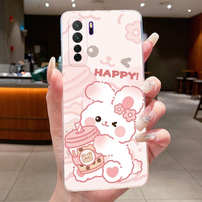 Чехол для Huawei Nova 7 SE CDY-NX9B Чехол для мальчиков и девочек Прозрачный Мягкий Силиконовый Чехол для Телефона для Huawei P40 Lite 5G Honor 30S Funda