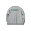 Li Ning Sports Fashion Series Printed Loose Sports Pullover Round Neck Sweatshirt Men Sweatshirt Gray AWDR577-8