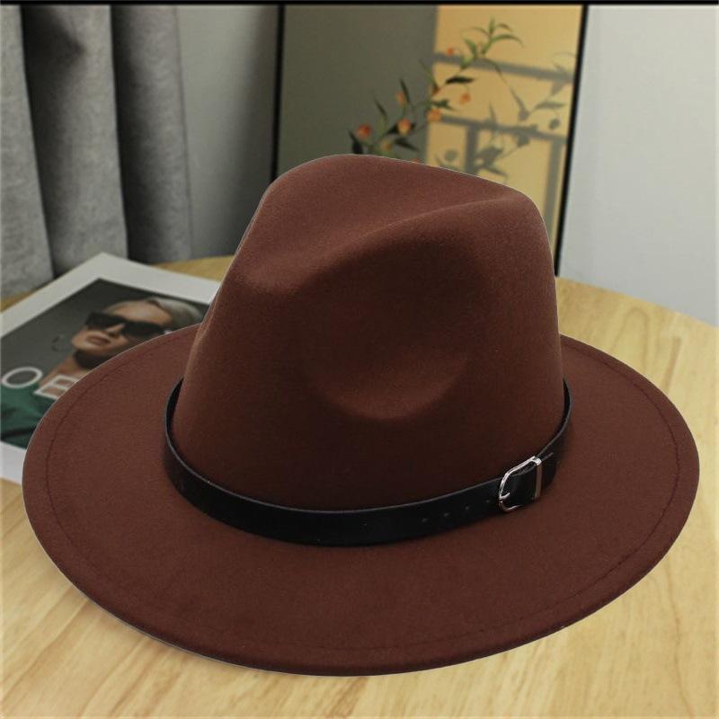 Spring and summer new retro cow head belt crimped woolen cowboy hat children's ethnic style outdoor grassland sunshade top hat