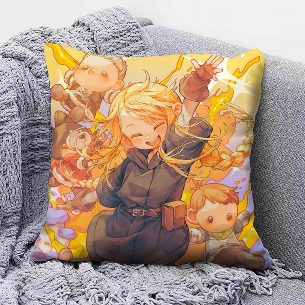 Delicious in Dungeon Anime Marcille Home Sofa Cushion Covers and Aecorative Custom Pillow Covers
