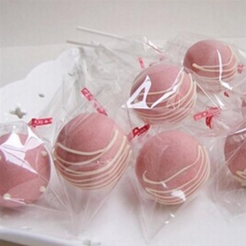 100Pcs Clear Cellophane Opp Plastic Bags For Candy Lollipop Cookie Package Storage Bag Wedding Party Gift Cello Poly Bags