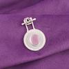 Oval Rose Chalcedony Gemstone 925 Silver Mother Gift Birthday Wedding Pendant PP-57-18
