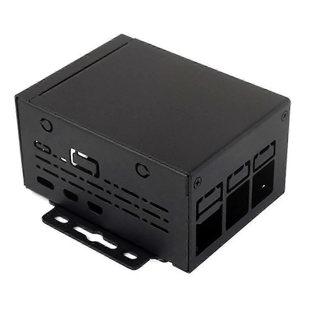 Raspberry Pi 5/5B Industrial Case with Active Cooler & PCIe/PoE HAT Support - Large Space Design