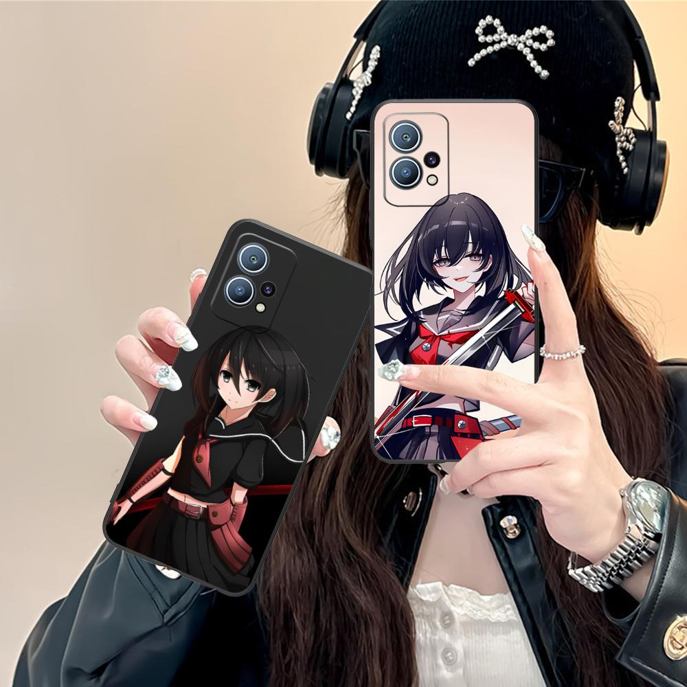 Матовый чехол из ТПУ Akame Kurome для мобильного телефона Huawei P60 P50 P40 P30 P20 P10 P9 P8 Pro Lite Plus Цветная печать