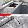 40cm Marble Kitchen Oil-Proof Film Stove Waterproof Self-Adhesive Wallpaper Countertop Cabinet Renovation Tile Wall Stickers