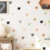 Wind Colorful Heart-shaped Wall Stickers for Children's Room Wall Decoration Are Self-adhesive and Removable Stickers