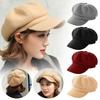 New Auutmn Winter Hats For Women Solid Plain Octagonal Painter Cap Women Winter Wool Cap Beret A9U8