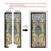 3D Geometric Door Sticker Self-adhseive Vinyl Full Door Wrap Cover Stickers Modern Abstract Geometry Wall Art Mural Decorations