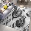 3D Music Carpet 3D Printing Carpets for Living Room Bedroom Decor Carpet Flannel Home Floor Mat Music  Area Rugs