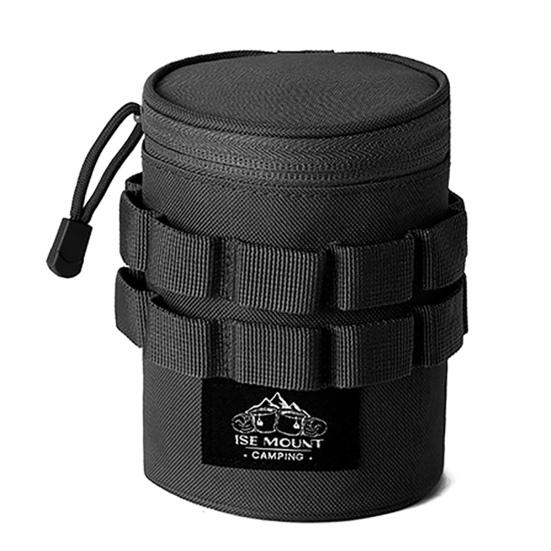 Наружный держатель для бутылки с водой из ткани Оксфорд 600D, ручка с застежкой-пряжкой, держатель для чашки с водой, несколько подвесных отверстий, термозащитный рукав для бутылки с водой