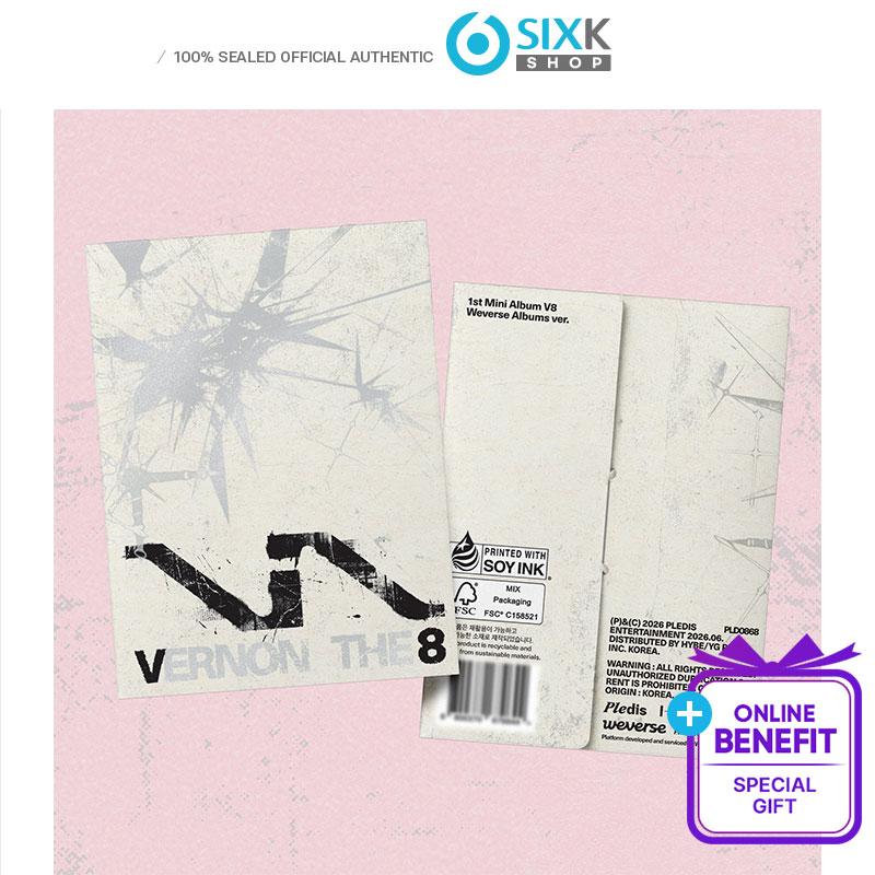 [Предзаказ] V8 (СЕМНАДЦАТЬ) 1-й мини-альбом [V8] Weverse Albums версия. (Онлайн-преимущество)