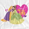 Disney Princess Unisex Adult Friends Are For Life Valentine`s Day T-Shirt