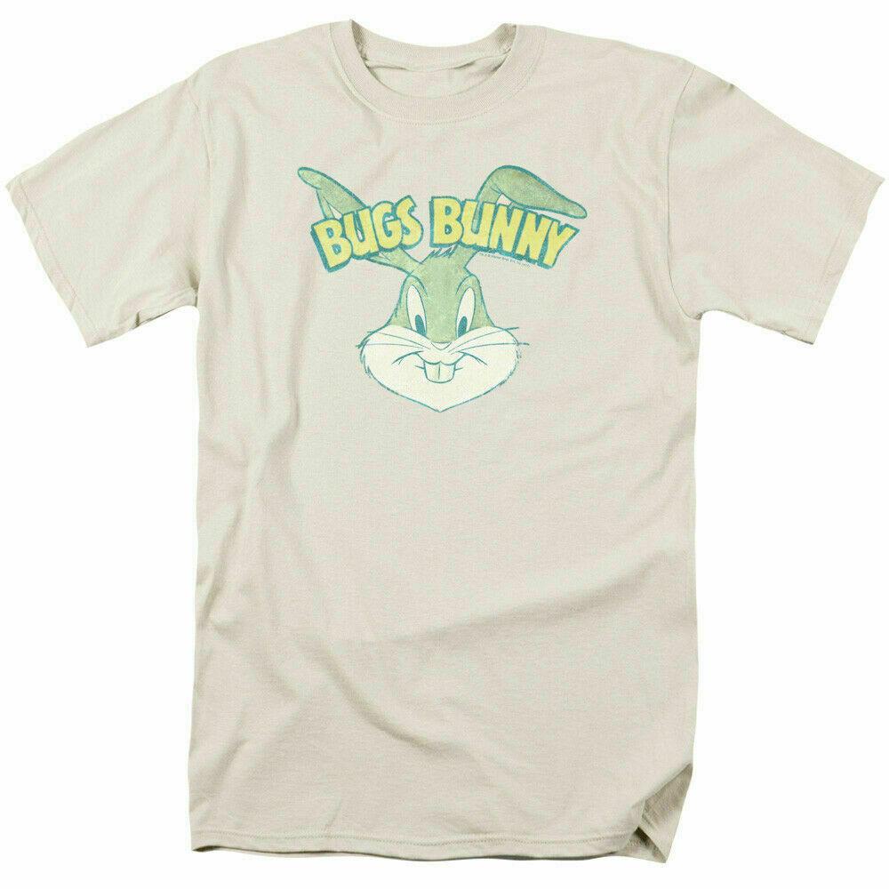 26 Looney Tunes Bugs Head T Shirt Mens Licensed Cartoon Merch Bugs Bunny Cream Unisex T-Shirt