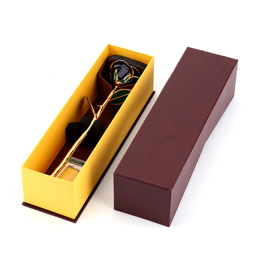 Золотая роза Love с длинным стеблем, окунутая в 24-каратную розу, отделка из фольги, подарки для нее