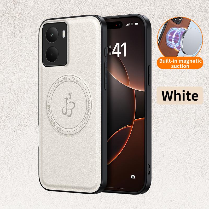 Магнитный чехол с беспроводной зарядкой для Realme 14 5G Realme 14T Защитная накладка PU кожа Жесткая задняя крышка Coque