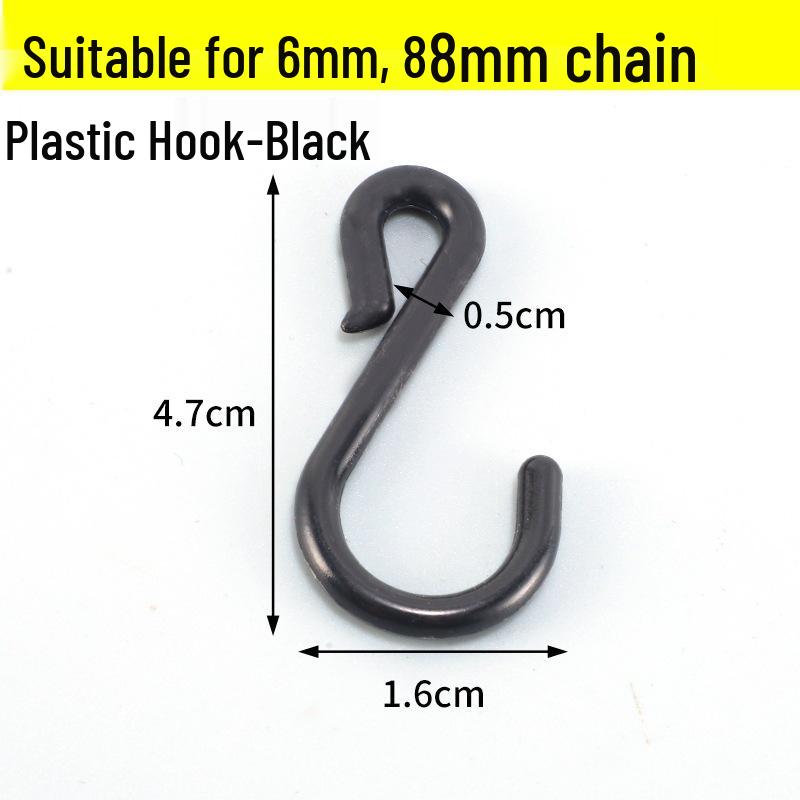 Red and White Plastic Warning Chain - Road Cone, Parking Isolation, Guardrail, Hanging Clothes, Yellow and Black Chain