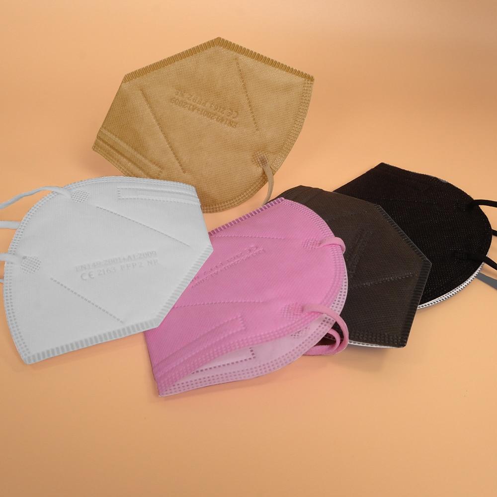 FFP2 Красочная маска для лица Mascarillas Противотуманный респиратор от пыли Дышащие маски для взрослых