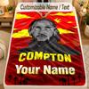 Flannel BlanketKendrick Lamar Custom Name Text Personalized Soft Warm Throw Blanket Home Decor Gift