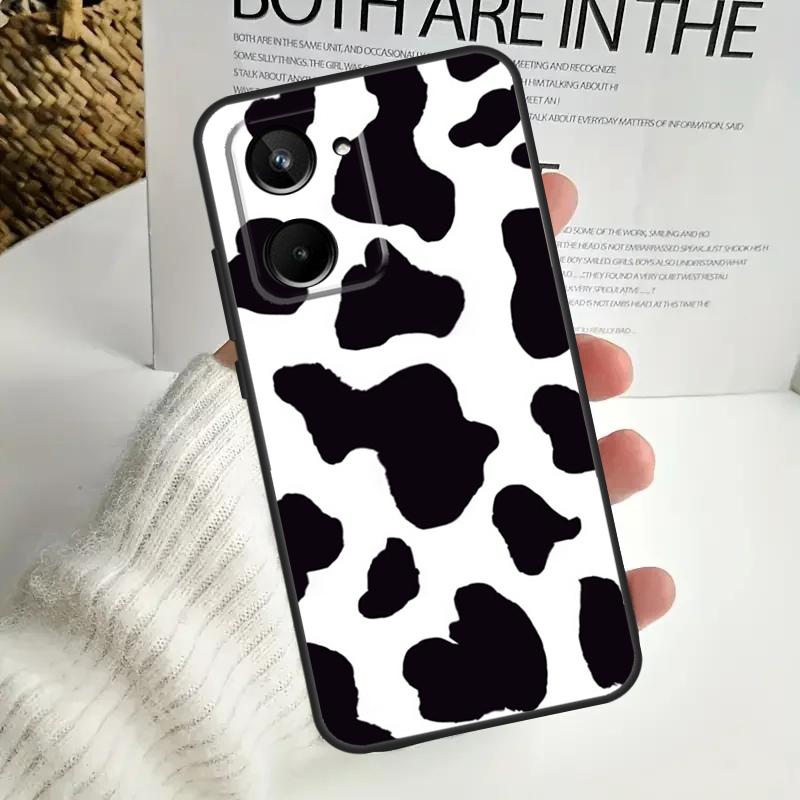 Принт 'Корова' Для Realme C75 C55 C71 C53 C67 C61 C33 C63 C51 C65 15 GT7 Pro 10 11 12 13 14 Pro Plus Чехол