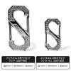 DAD Garson D.A.D Crystal S-Shaped Carabiner Key Ring Mini [SB190-01-03] Jet Hematite
