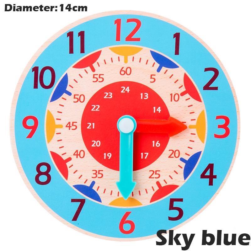1 шт. детские деревянные часы-игрушки час-минута-секунда познавательные красочные часы-игрушки для детей раннего обучения