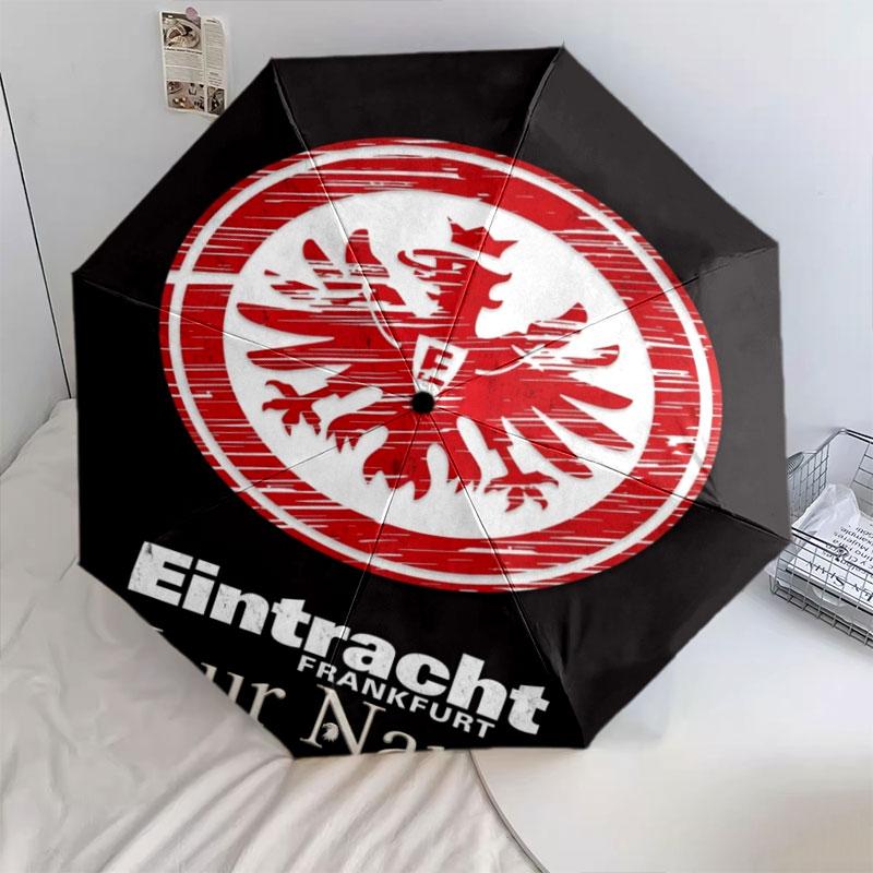 1 шт. Автоматический складной зонт - Узор с индивидуальным именем Eintracht Frankfurt, Портативный и складной дизайн с 8 спицами, Рождественские и Дни рождения Подарки
