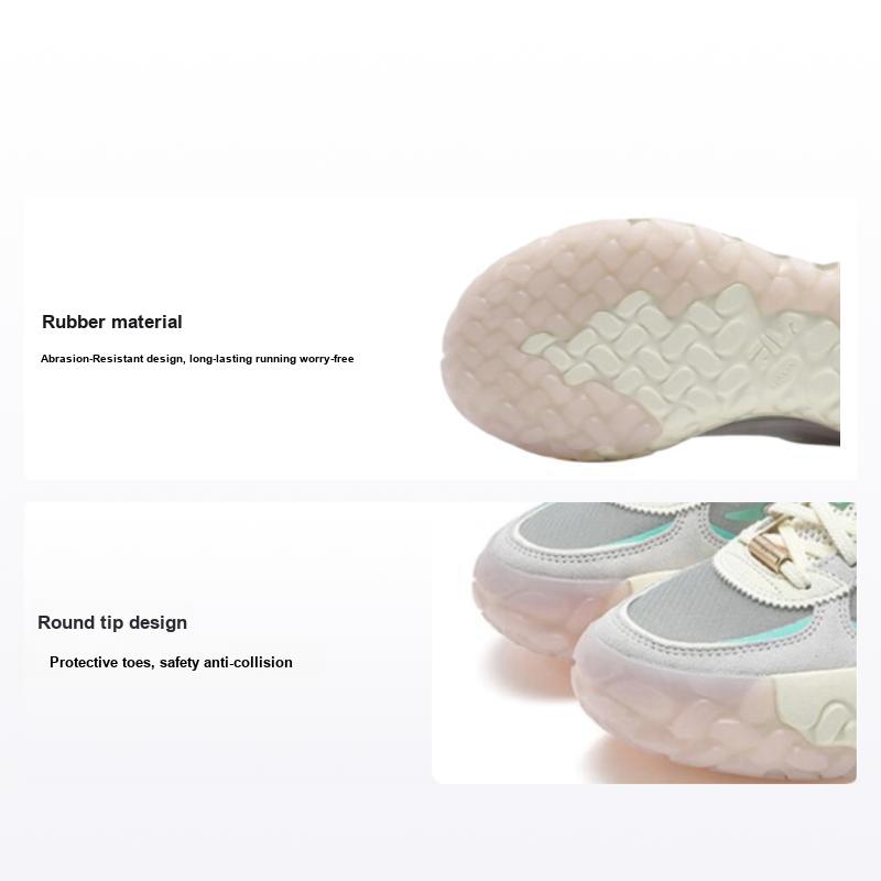 Fila Gara 2 Удобные Универсальные Прочные Низкие Повседневные Кроссовки для Бега Женские кроссовки Белый Туманно-серый Розовый F12W433201FSN