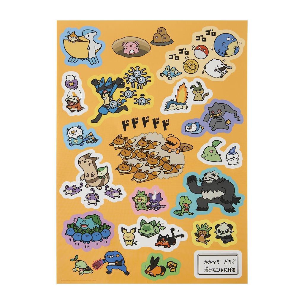 Pokemon Large Stickers Escape Eevee & Friends Japan New