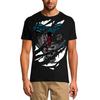 Мужская рваная футболка Snake Cobra - страшная рубашка с коротким рукавом для мужчин
