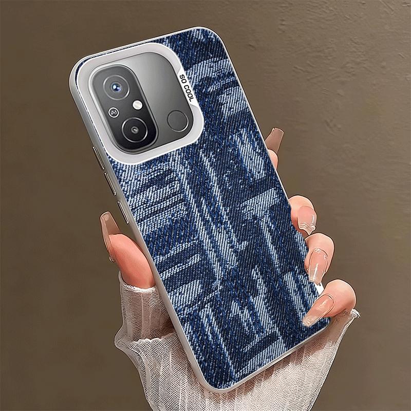Retro Denim Pattern Soft Phone Case for Xiaomi Redmi 15C 15 14C 13C 12C Poco X5 X6 X7 Pro X3 F8 F7 Ultra M8 13 12 Cover Back She