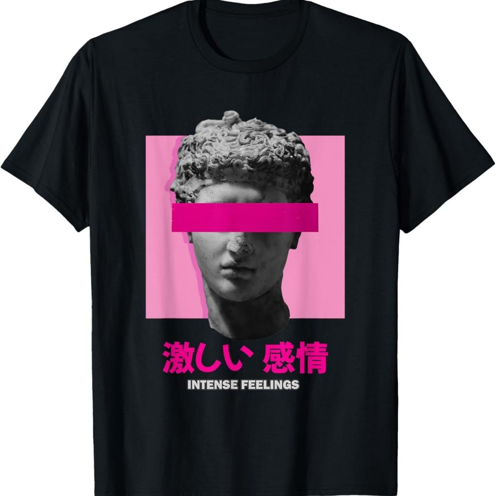 Intense Feelings in Japanese Vaporwave Retro Vibes Aesthetic T-Shirt