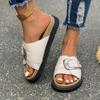 Fashion Fashion Women's Shoes Modern Women's Slippers Hot Sale Casual Slippers Women Belt Buckle Flat Platform Outdoor Shoes Women