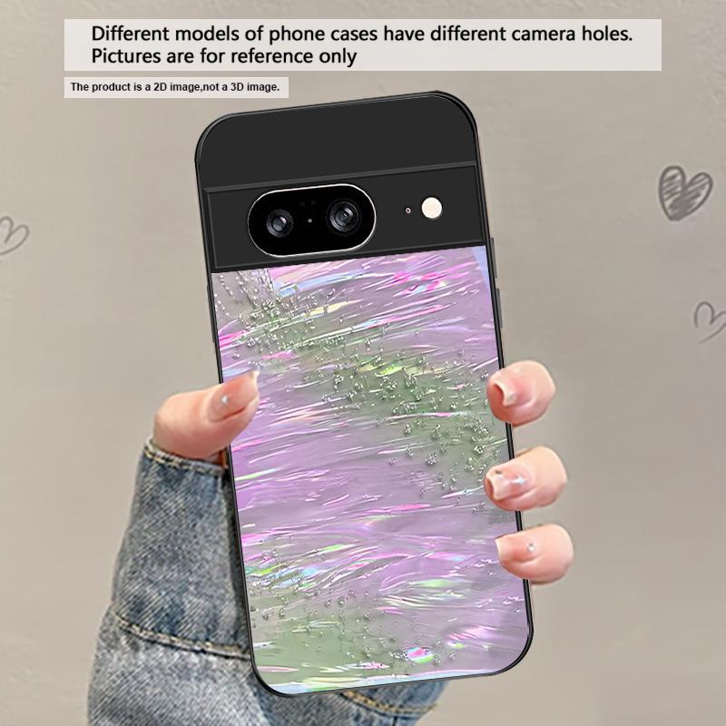 Неоновая Чернильная Схема Рифм Для Google Pixel 8 7 9 10 Pixel 10 Pro XL Pixel 9 Pro XL Pixel 8a 7a Pixel 7 Pro Черный Стеклянный Чехол Для Телефона