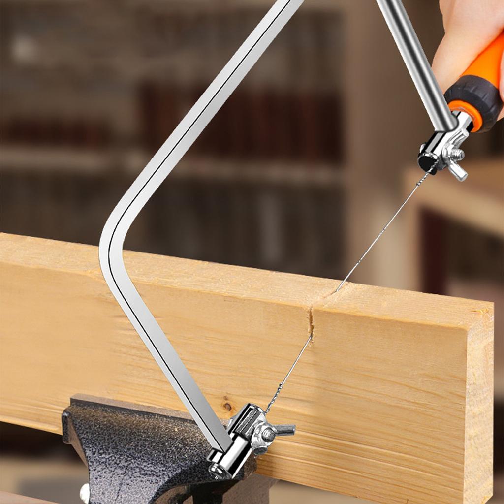 Мини Набор Лобзиков Металлическая Проволока Ручной Инструмент Эргономичный Ручной Набор Лобзиков Простое Управление для Резки Дерева Пластика Пенопласта