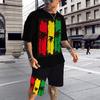 Summer BoB Marley Reggae T Shirt Sets Fashion Jogging Short Sleeve Harajuku Suit Men Tracksuit 3D Printed Breathable Clothes 6XL