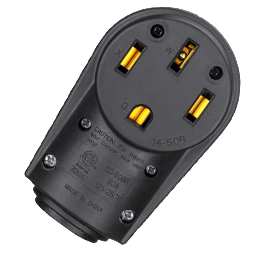Вилка для RV Nema 14-50P 14-50R 50 Ампер, усиленная, сменная розетка для RV и EV, штекер/розетка с эргономичной ручкой, 125В/250В для кемпера